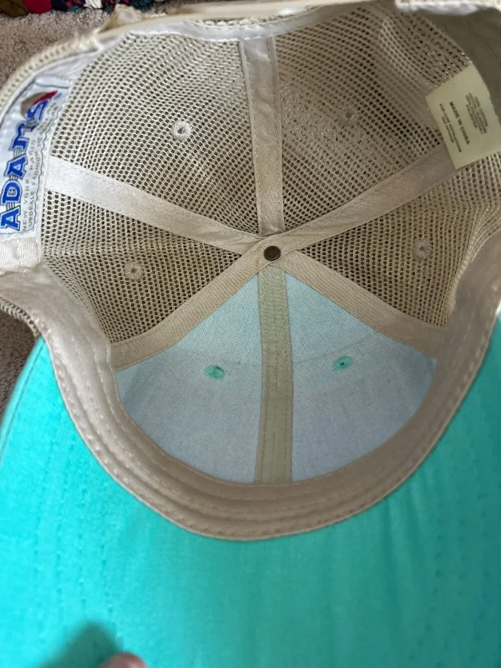 Hooey Rapid City South Dakota Trucker Hat Turquoise Tan Distressed Snapback Cap
